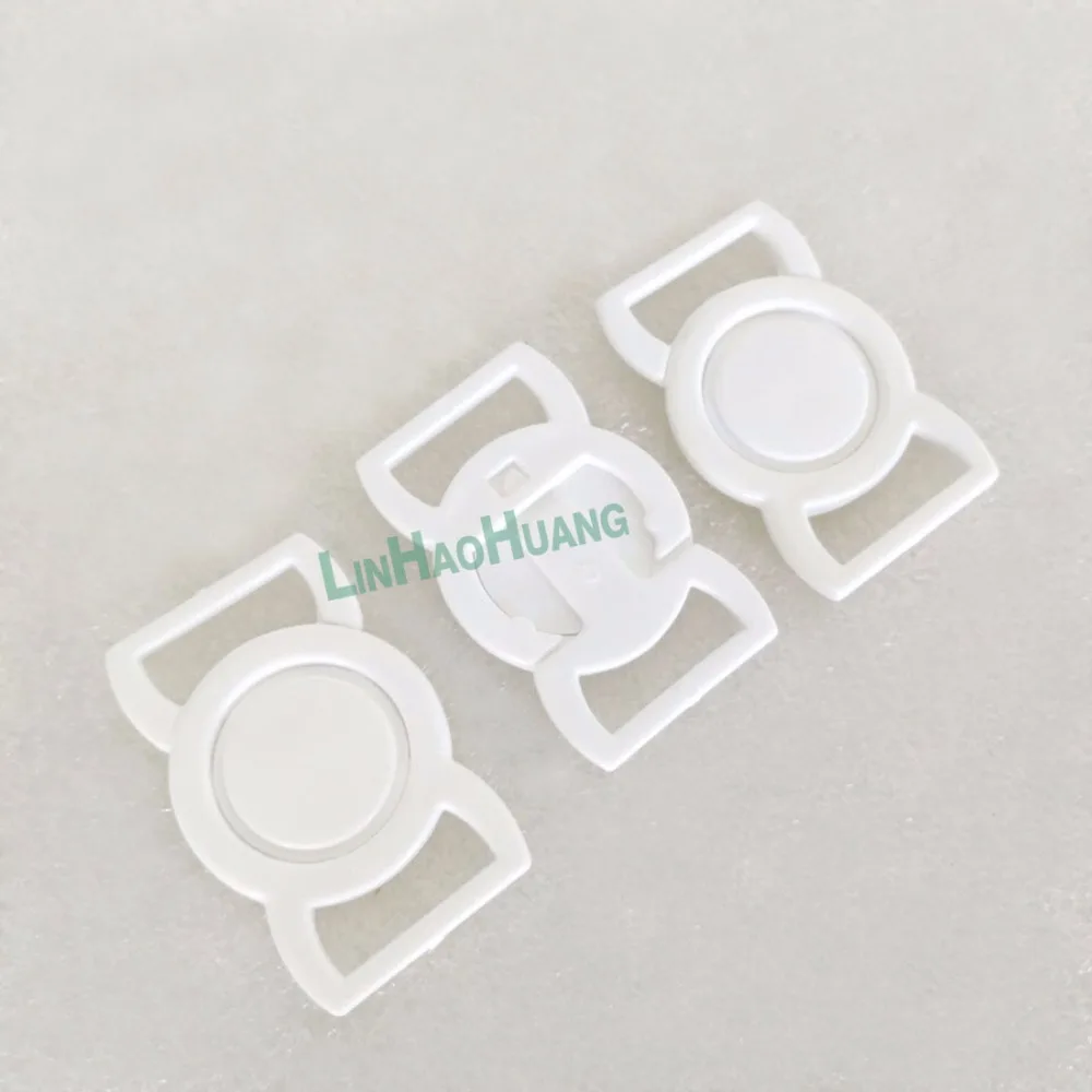 50 комплектов пластиковые аксессуары регулируемая лента черные застежки и крючки