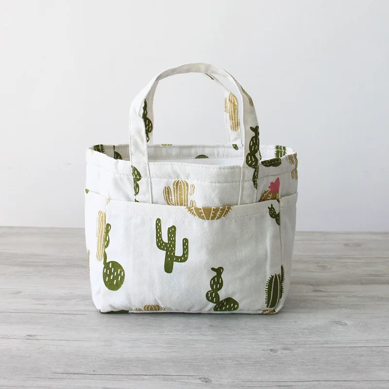 new style 22*14*19cm Cotton linenv travel Storage Bag heat preservation hand bag shoes storage sundries collection GZMZ-04 | Дом и сад