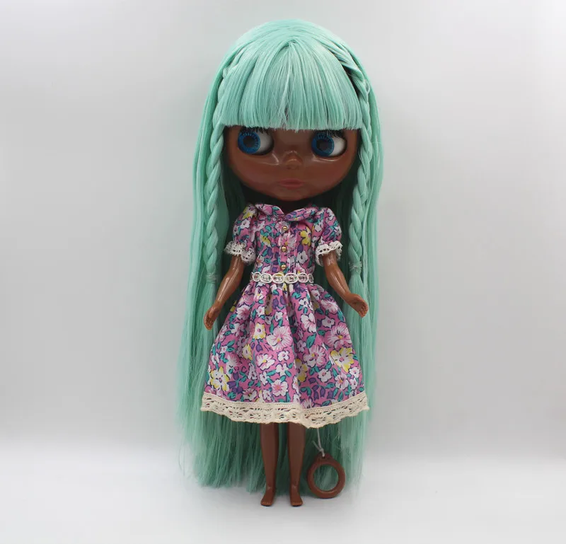 Free Shipping big discount RBL-439 DIY Nude Blyth doll birthday gift for girl 4colour big eye doll with beautiful Hair cute toy