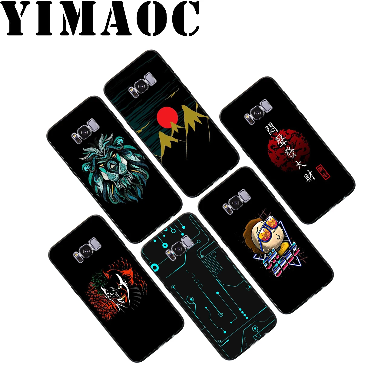 YIMAOC Rick Joker Abstract Cool Soft Case for Samsung Galaxy S10 S10e S9 S8 A6 Plus S7 S6 Edge A7 A5 A3 J6 Note 9 8 |