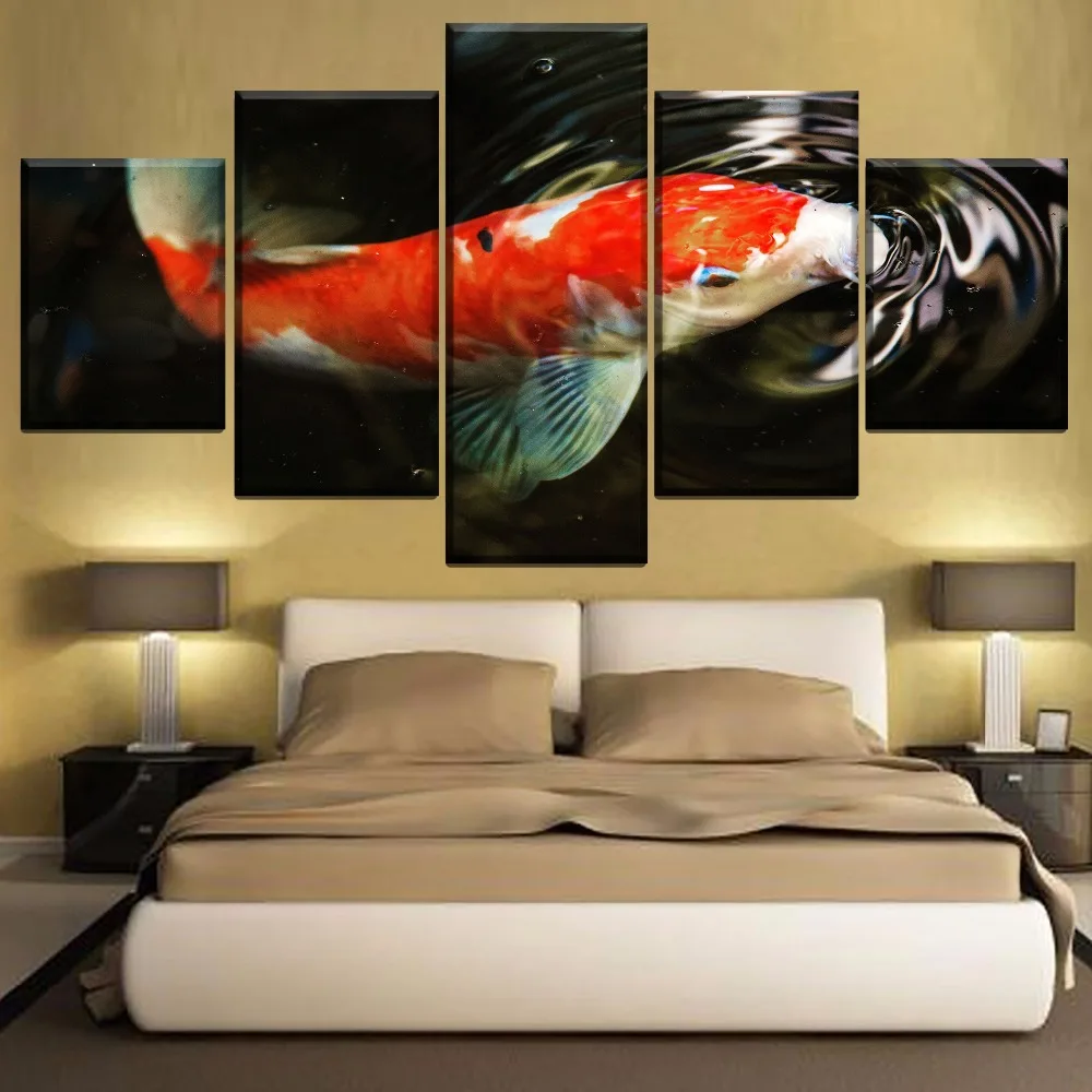 Холст Картины Wall Art работы 1 шт. с изображением рыбок: карп кои плакат HD печатает