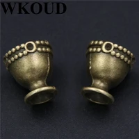 10pcs 3d bronze color sacred cup alloy pendant suitable for necklace bracelet making diy charm jewelry carfts accessories a243