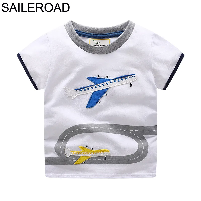 SAILEROAD 1 6Years Лето Самолет И Взлетно посадочная полоса Вышивка Малышей Детей