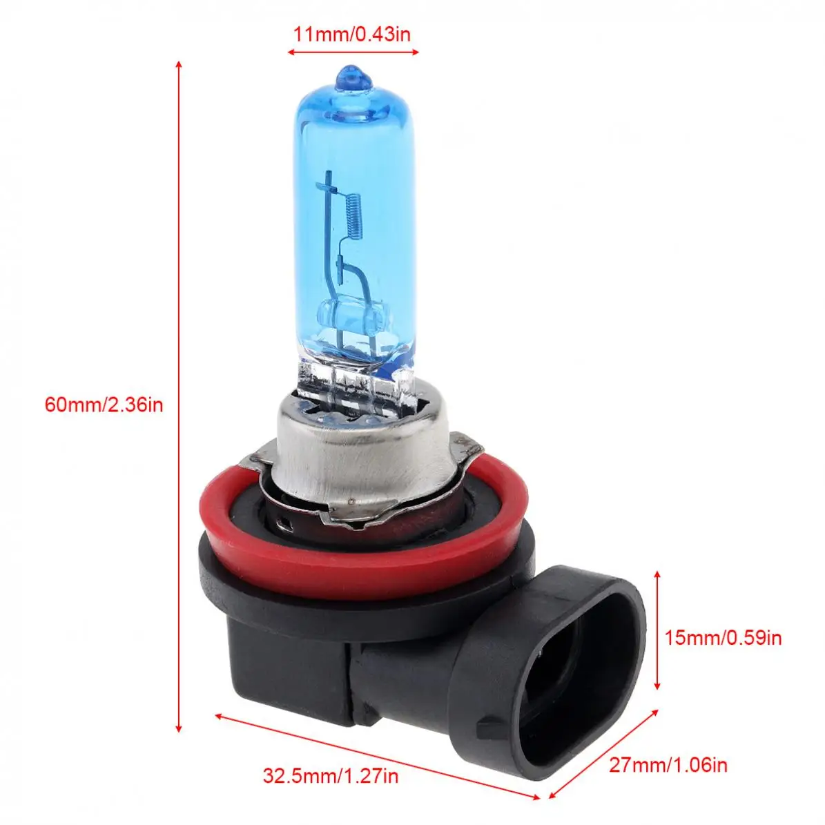 2pcs 12V H9 65W 6000K универсальный белый светильник супер яркий автомобильный