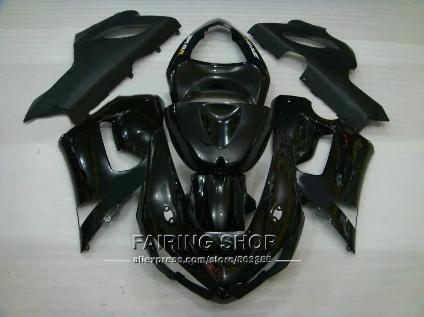 Горячая Распродажа комплект обтекателей ZX6r 05 06 2005 2006 (глянцевый черный)