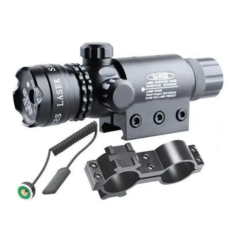 Тактический красный лазерный прицел 5 мВт винтовочный оптический 20 мм крепление