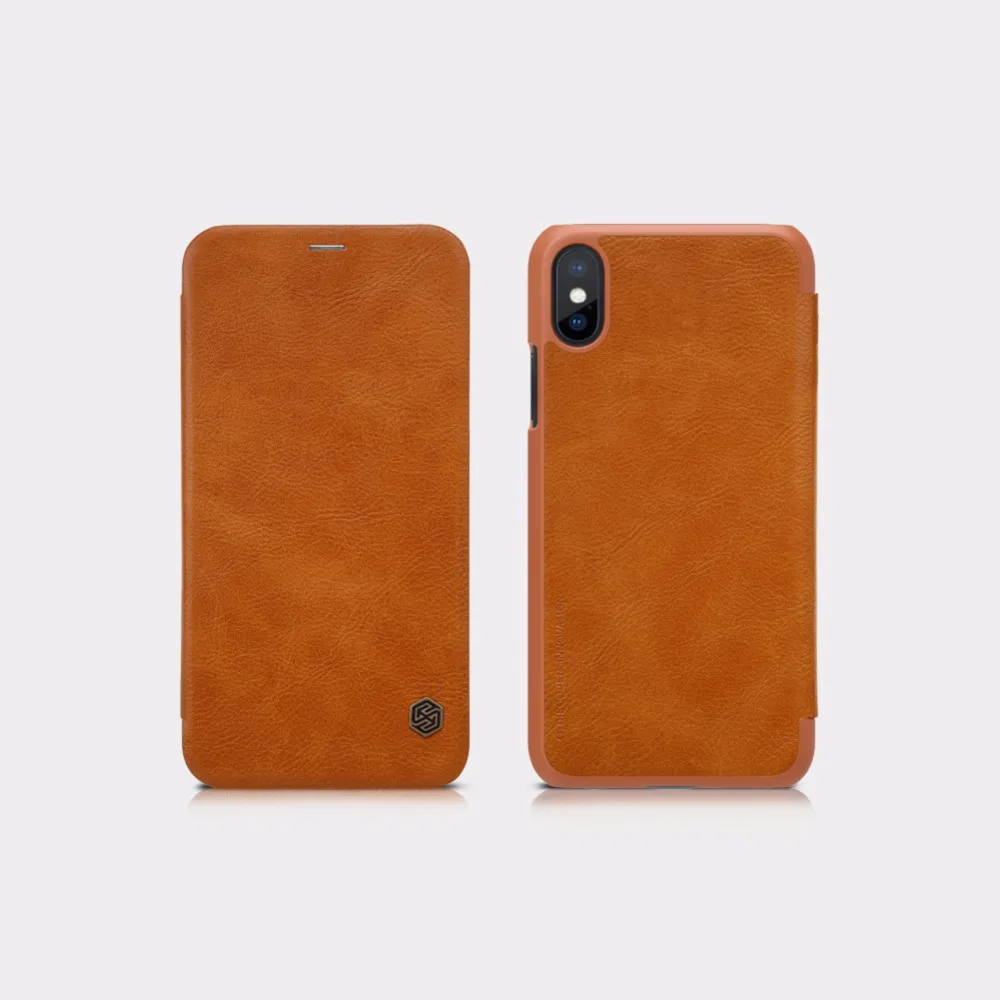 Nillkin Soft PU Leather Phone cases for iPhone X XS Case Flip Cover Luxury Coque Comfortable Wallet Fundas For Successful People | Мобильные