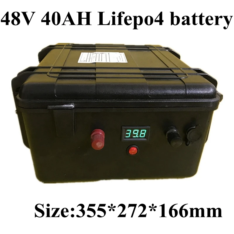 

100% LiFePO4 48 в 40 ач аккумулятор 2000 вт аккумулятор для электрического велосипеда с BMS + 5A зарядное устройство 48 в литиевый скутер электрический ве...