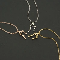 constellation jewelry astrology star sign pendant necklace libra zodiac astrology statement necklace