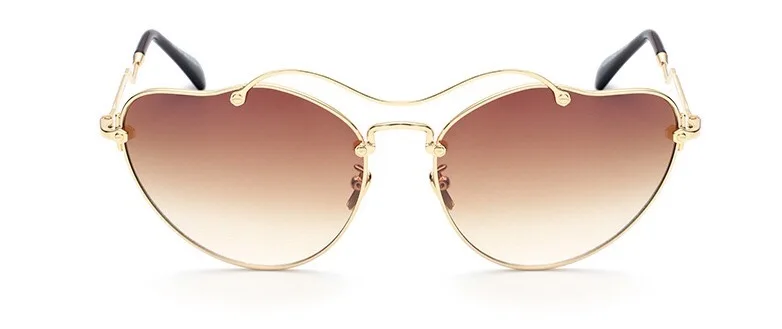 IMAKEFASHION уникальные женские солнцезащитные очки с бабочками металлическая оправа