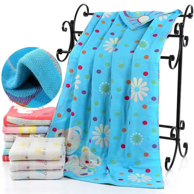 Супер мягкий 3 слоя марли детское банное Полотенца Одеяло новорожденные дети Nap