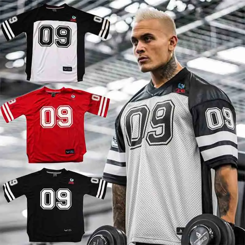 2019 новая брендовая мужская футболка быстросохнущая дышащая s футбольная рубашка