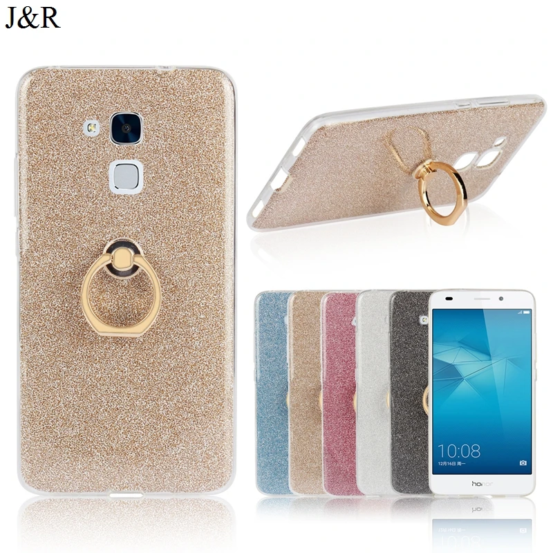 J &amp R блестящий чехол для huawei Honor 5C/Honor 7 Lite облегающий с принтом пальцев мягкий ТПУ