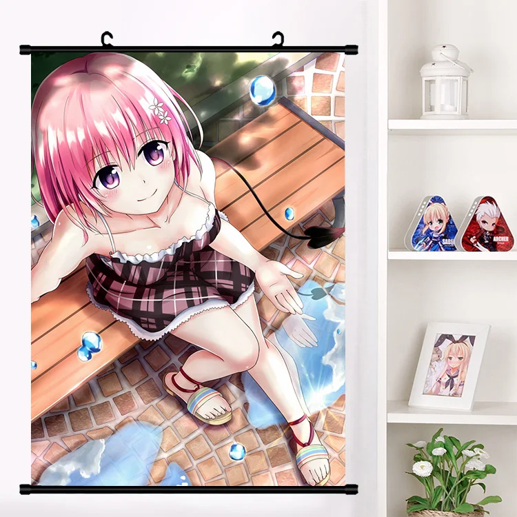Аниме To LOVE Ru Eve Микан Юки тьма Kotegawa Yui Momo Belia Deviluke настенный свиток плакат Настенные подвесные плакаты домашний декор