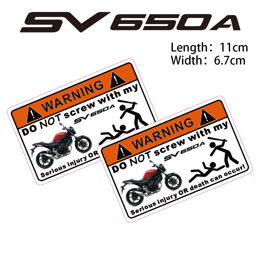 

KODASKIN 2 Pieces Do Not Screw Warning Sticker Decal for SUZUKI SV650A