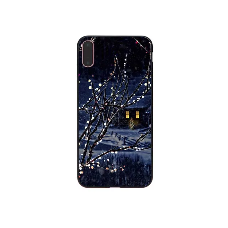 Пейзаж Зима Снег мягкий чехол для мобильного телефона Apple iPhone 7 8 6 6S Plus X XS Макс 5 5S SE
