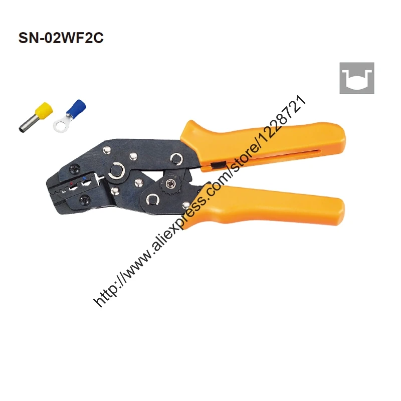 

Обжимные клещи, SN-02WF2C наконечников, 0,5-2,5 мм2, AWG20-13
