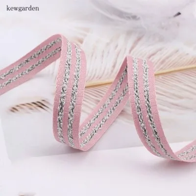 Kewgarden1/8 &quot3/8&quot 5/8 &quot&quot хлопковая льняная лента с водными волнами атласные ленты