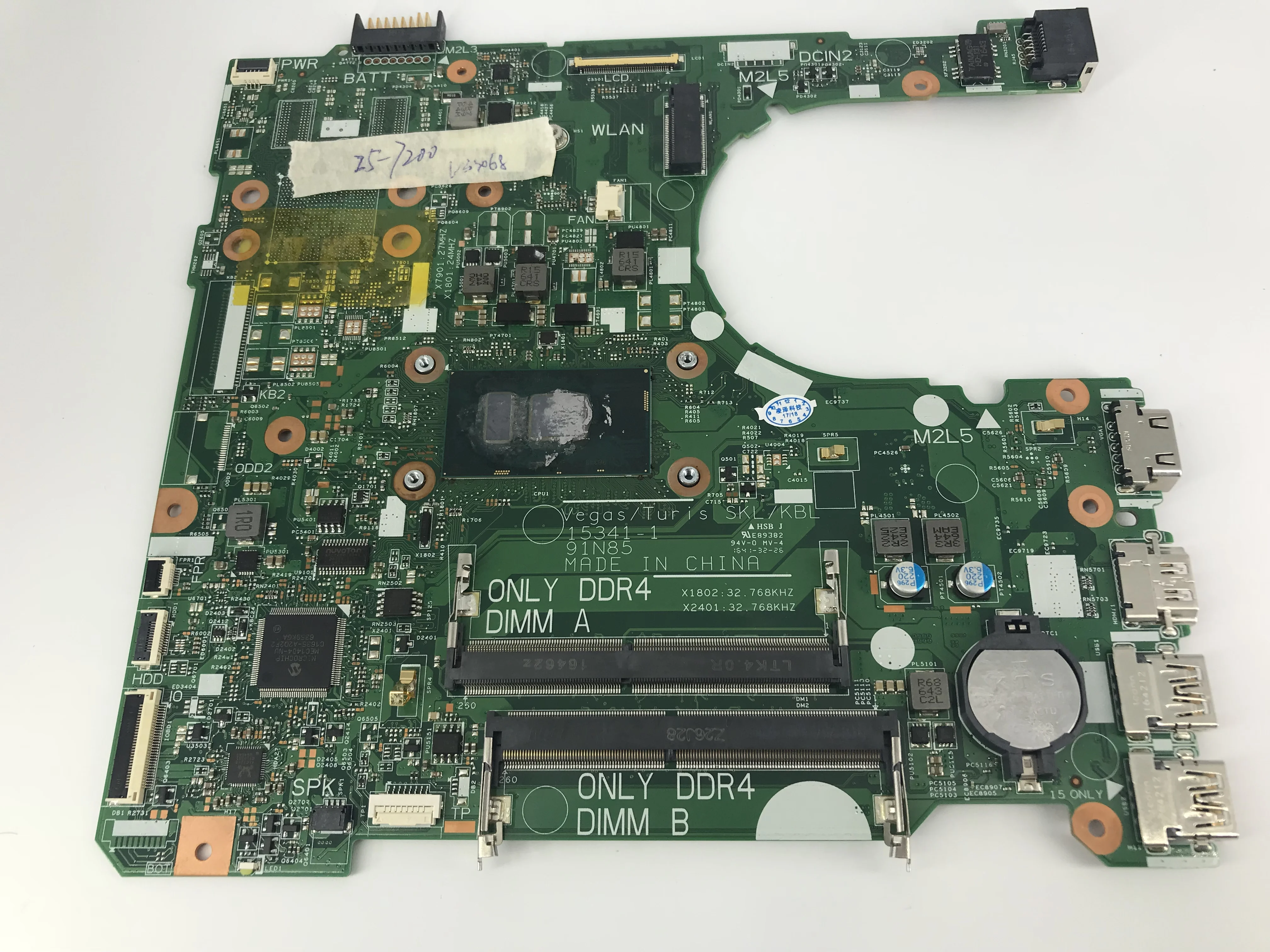 17841 1 Материнская плата для ноутбука Dell Vostro 15 3567 3468 3467 Inspiron 3576 3568 тест оригинальная