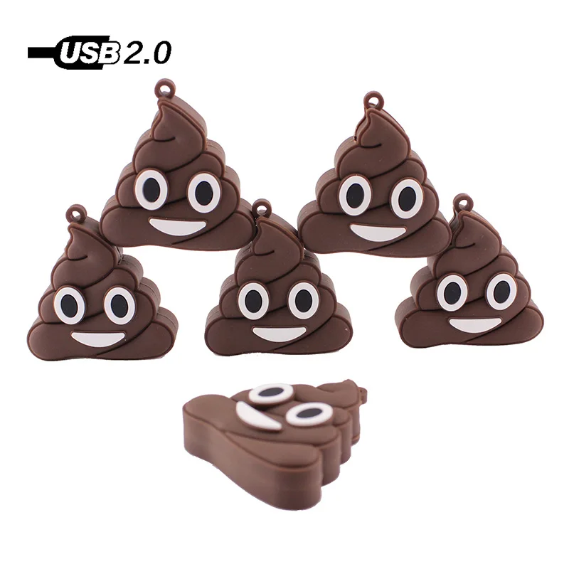 Подарочная портативная флеш карта с рисунком Shit Poop 128 Мб 4 ГБ 8 16 32 64 ГБ|USB