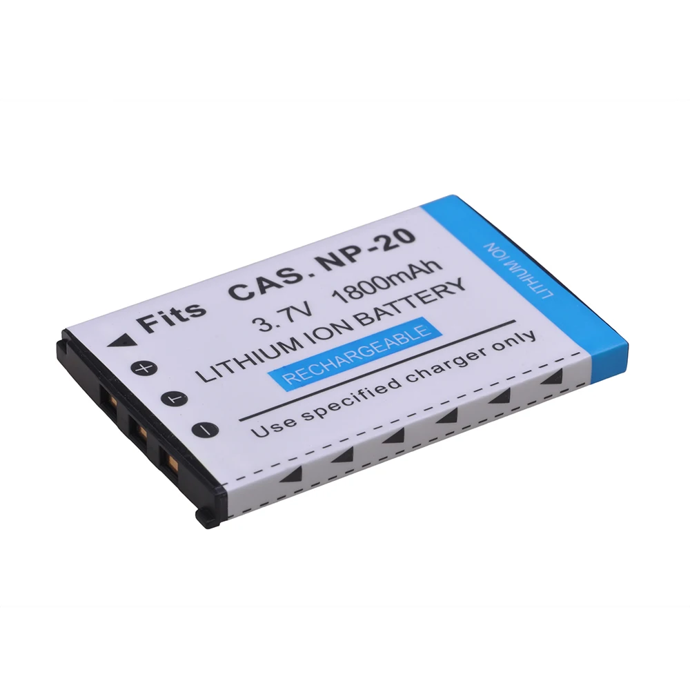 Фото Аккумулятор для CASIO Exilim NP-20 M2 S1 S1PM S2 S3 S4 Z3 Z4 S100 Z8 Z40 Z65 z70 Z75 S20 s770, 1 шт. №1