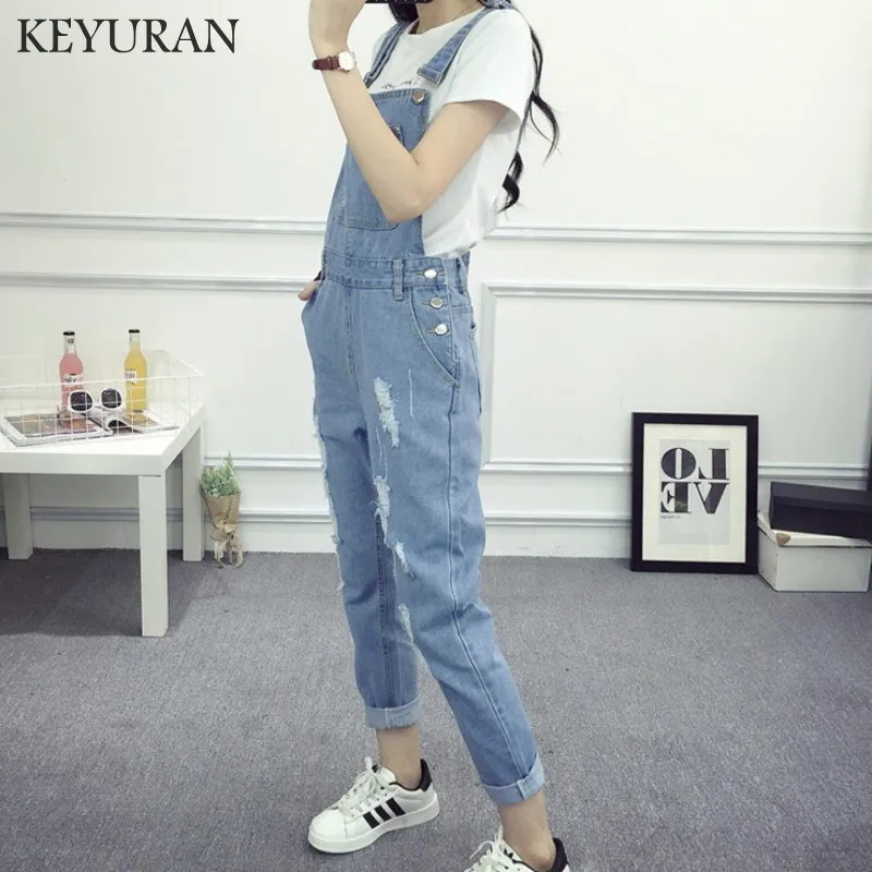 Женский Джинсовый джемпер с дырками и карманом на ремнях моющийся ковбой