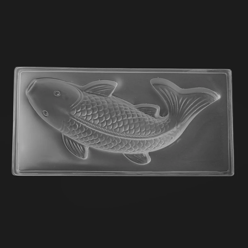 Новая пластиковая 3D форма Koi Fish для шоколадного торта желе ручной работы формочка