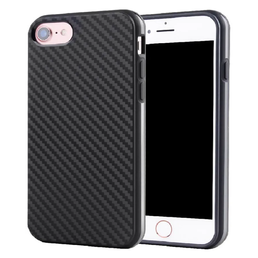 Мягкий противоударный чехол из ТПУ с черной саржевой лентой для iPhone6/6S|Бамперы| |