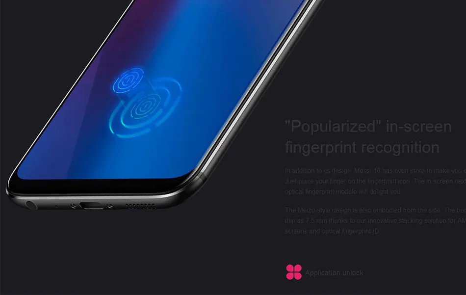 Meizu 16 16x LTE мобильный телефон 6," 6 ГБ ОЗУ 64 Гб ПЗУ Snapdragon 710 Восьмиядерный Android 3100 мАч 12.0MP+ 20.0MP задняя камера