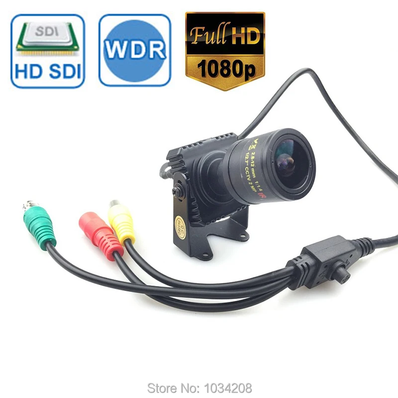 2.0MP 1/3 КМОП-датчик для Panasonic Full HD 1080 P Мини SDI камера цифровой CCTV безопасности SDI камера OSD меню 2,8-12 мм варифокальный объектив
