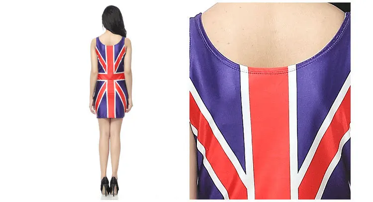 Женское летнее платье в английском и британском стиле женское с британским