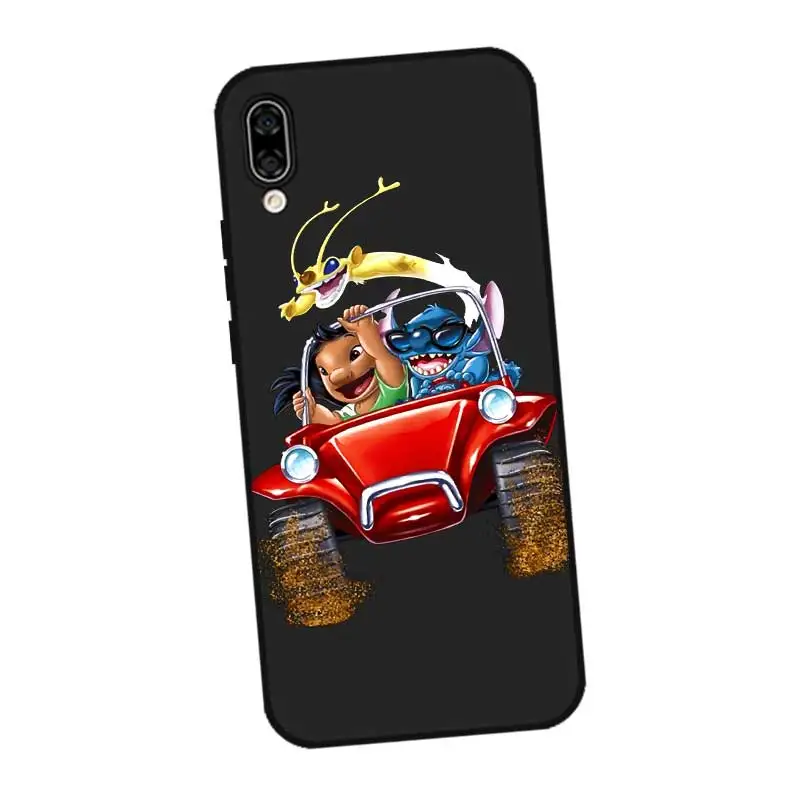 P215 Стич уникальный черный силиконовый чехол для huawei Honor 8C 8X9 10 20i V10 V20 Note10 Max Lite Magic2 |