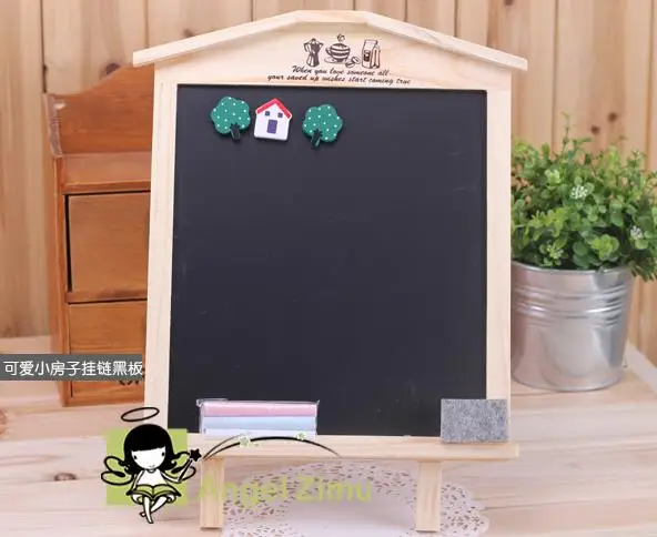 Бесплатная доставка детская деревянная доска дом магнитный планшет обучающие