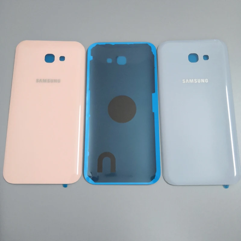 Оригинальный Samsung A3 2017 A320 задняя крышка батарейного отсека 3D стеклянный корпус