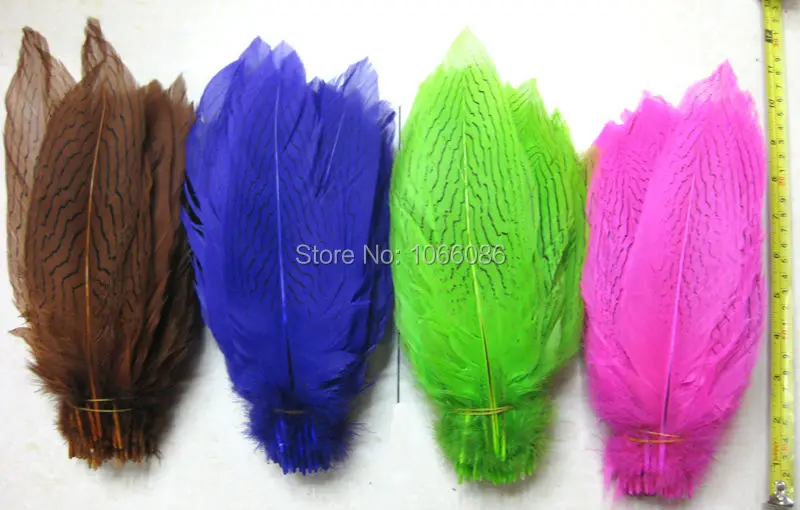 

Free Shipping 200pcs Silver pheasant Feathers 25-30cm 10-12inch Pheasant silver Feathers DIY Feathers Cloth accessory