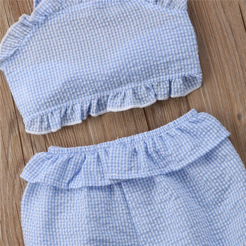 Emmababy/милый комплект летней одежды для детей из 2 предметов купальник-бикини с