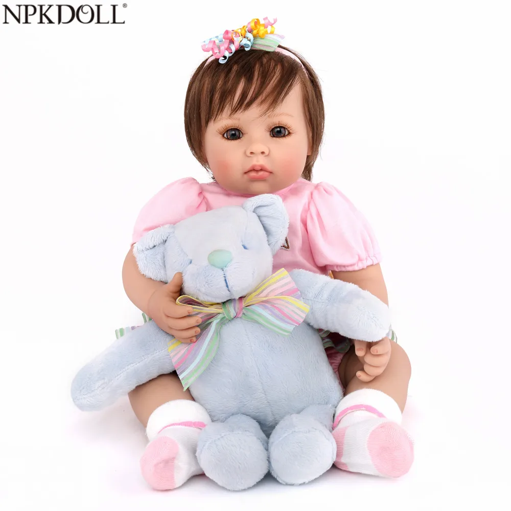 NPKDOLL Reborn Baby Doll очаровательная девочка принцесса 20 дюймов Мягкие силиконовые
