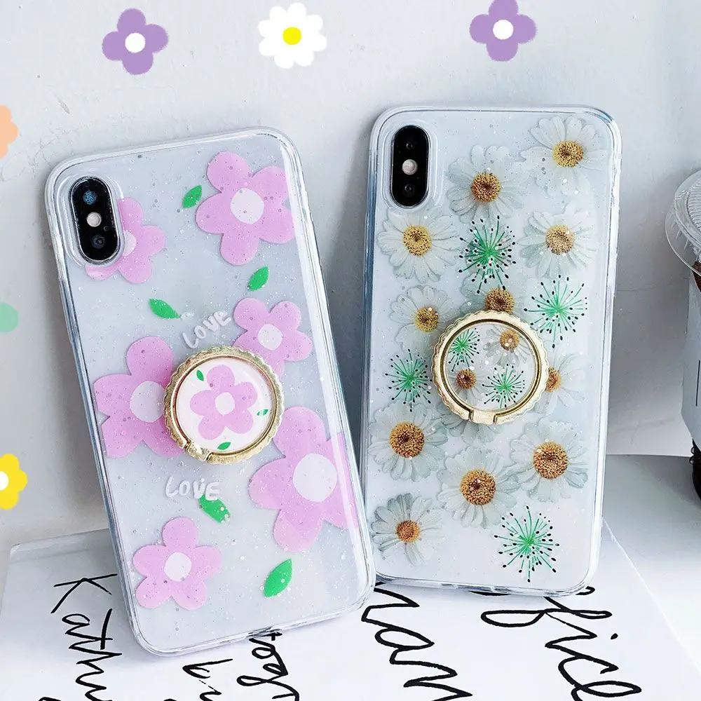 KISSCASE роскошный позолоченный кольцевой держатель для телефона чехол iPhone 7 Plus X XR XS