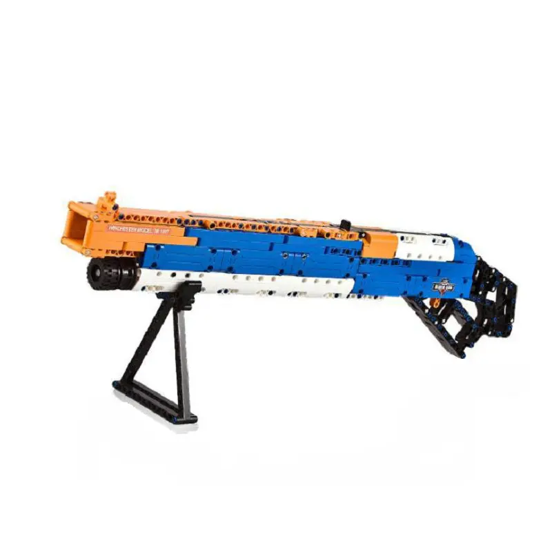 M1887 506pcs Винтовка пистолет 98K AK47 уличный игрушечный пистолет серии военная модель корабля сборки Swat оружие Мощность блоки для оружия игрушки подарки для мальчиков - Цвет: M1887 506pcs