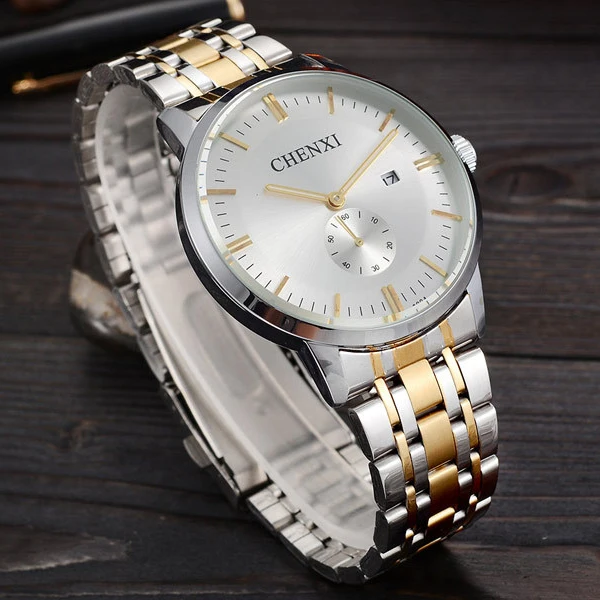 2018 горячие модные часы для мужчин Топ бренд Роскошные наручные из нержавеющей