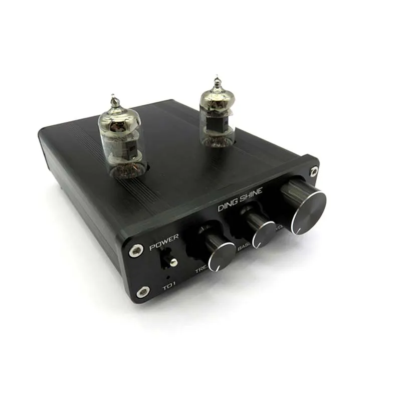 T01 12V 1A HiFi ламповый усилитель преамп 6J1 плата с двухканальным тройным басом NE5532