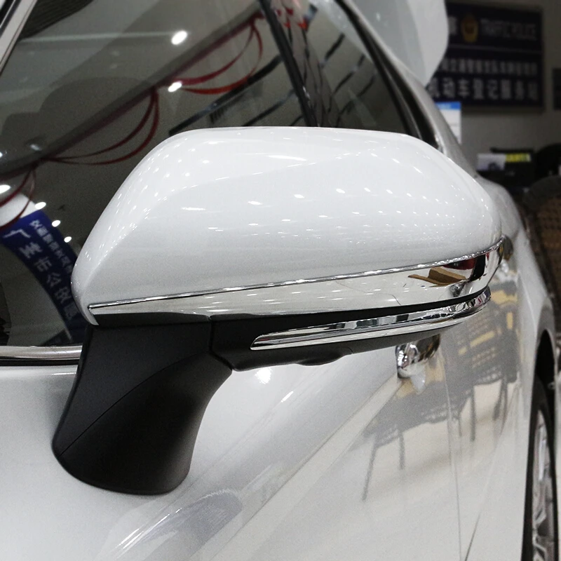 

For Toyota Camry XV70 2018 ABS Chrome Car Rearview Rear View Mirror Cover Trim Strips Decoration Sticker Covers Auto Accessories