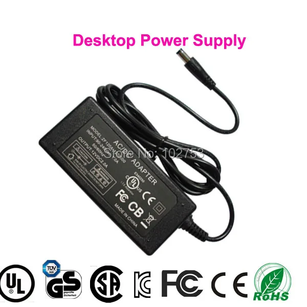 24W источник питания ac/dc 12 В 2а свободная перевозка груза 1pcs 100% адаптер нового