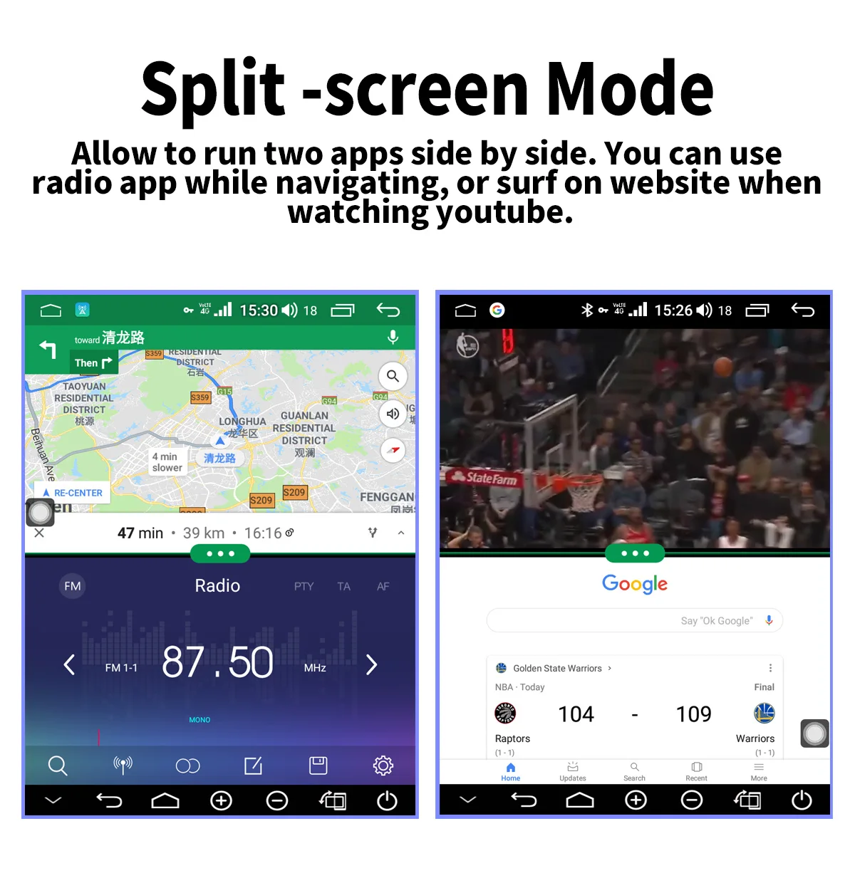 4 Гб+ 64 г Авторадио с Tesla стиль экран ips 9," двойной Din Android 8,1 стерео радио головное устройство gps плеер Поддержка Carplay