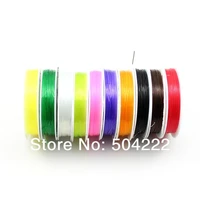 40 rolls about 15m crystal stretch elastic bead cord beading string wire thread dia 0 6mm for craft mixed colors