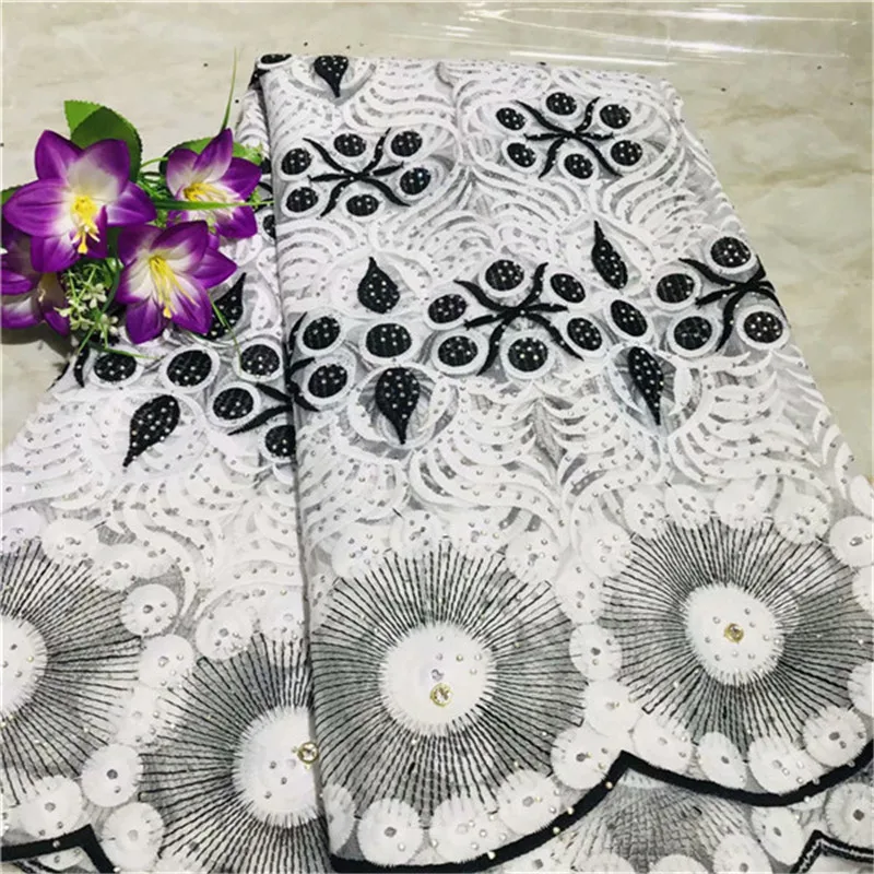 

2019 Latest French Lace Fabric High Quality Flower Tulle Lace African Lace Fabric For Wedding Nigerian Tulle Lace Material