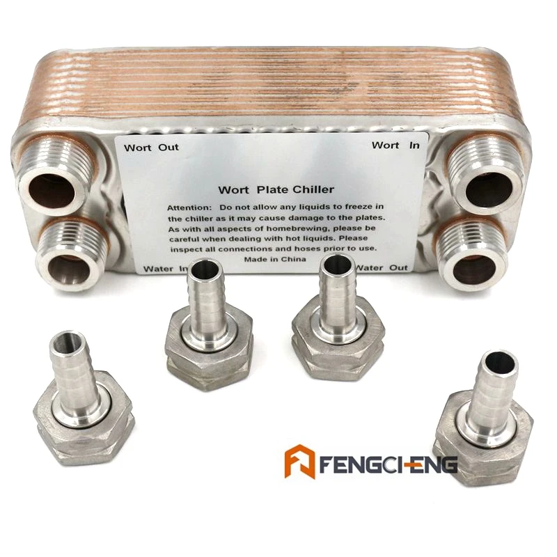 Фитинг для садового шланга из нержавеющей стали штуцер 3/4 дюйма GH x 1/2 комплект