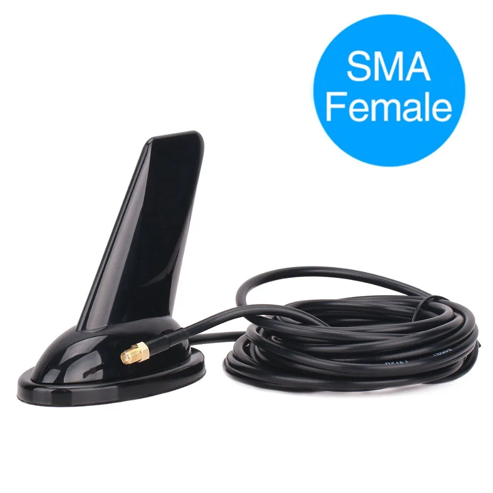 ABBREE SMA Female Shark Fin Dual Band VHF UHF 144/430MHz антенна для Baofeng UV 5R 82|Запчасти и аксессуары раций|