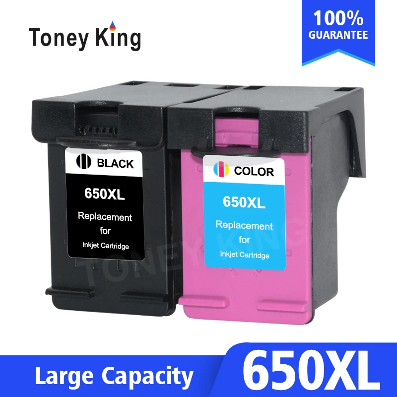 Сменный чернильный картридж Toney king 650XL для принтера HP 650 XL Deskjet 1015 1515 2515 2545 2645 3515 3545