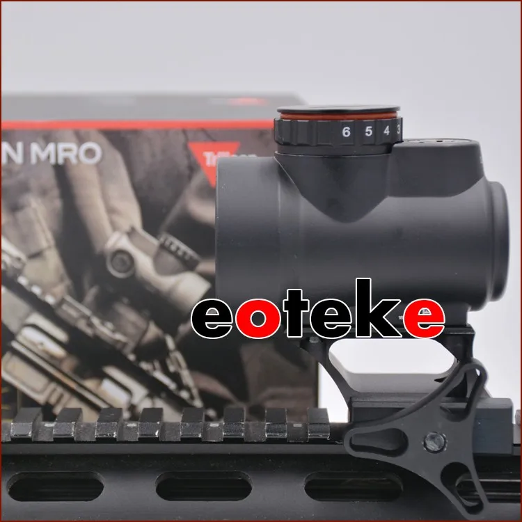 Прицел охота XWXS Голографические Trijicon Стиль MRO Red Dot Сфера Зрение MOA Dot Airsoft Черный Низкой Горе ж/КТ Гора